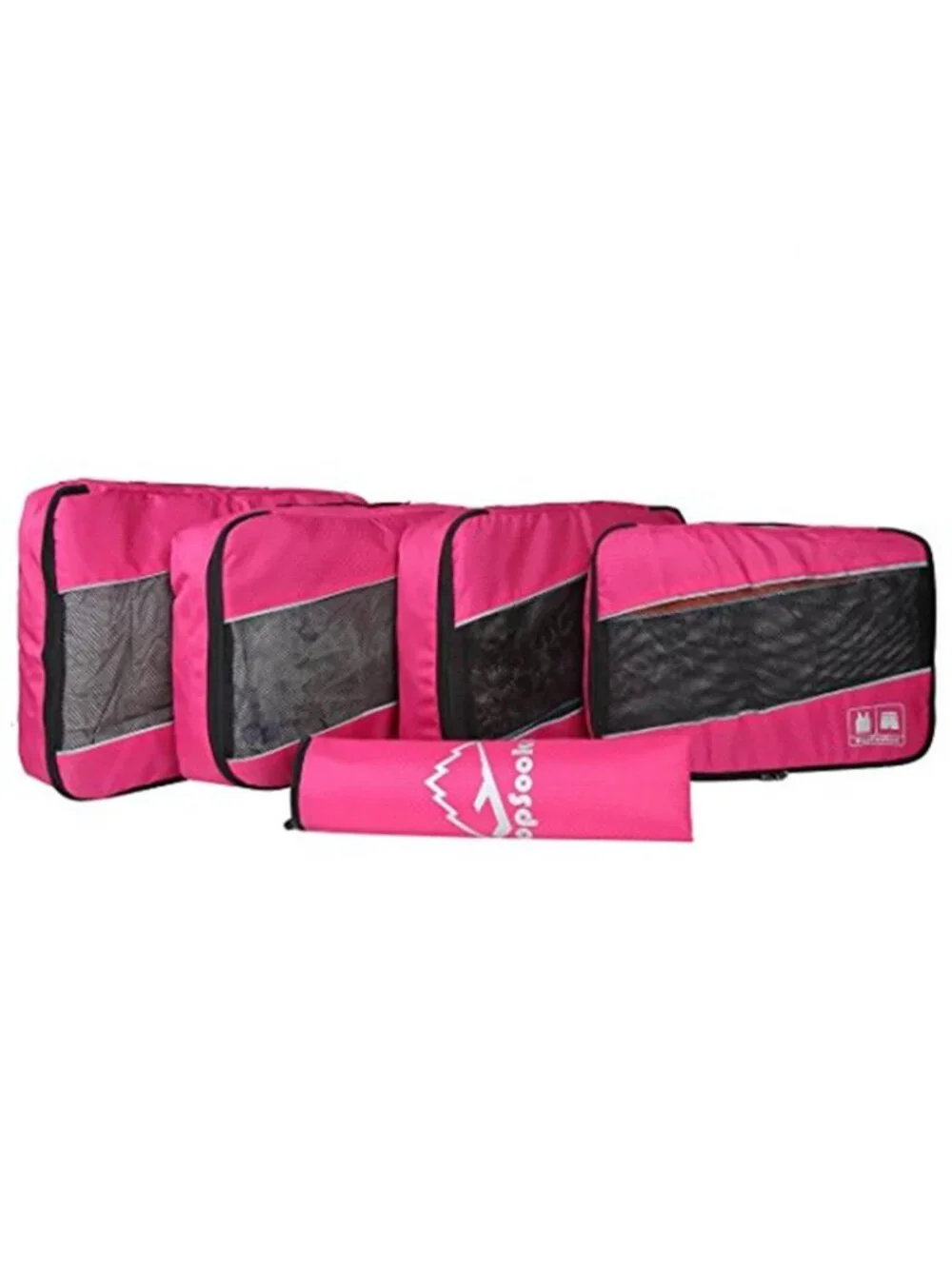 Travel Packing Cubes Set Luggage Organizer Bags Mesh Storage Cubes Laundry Bag